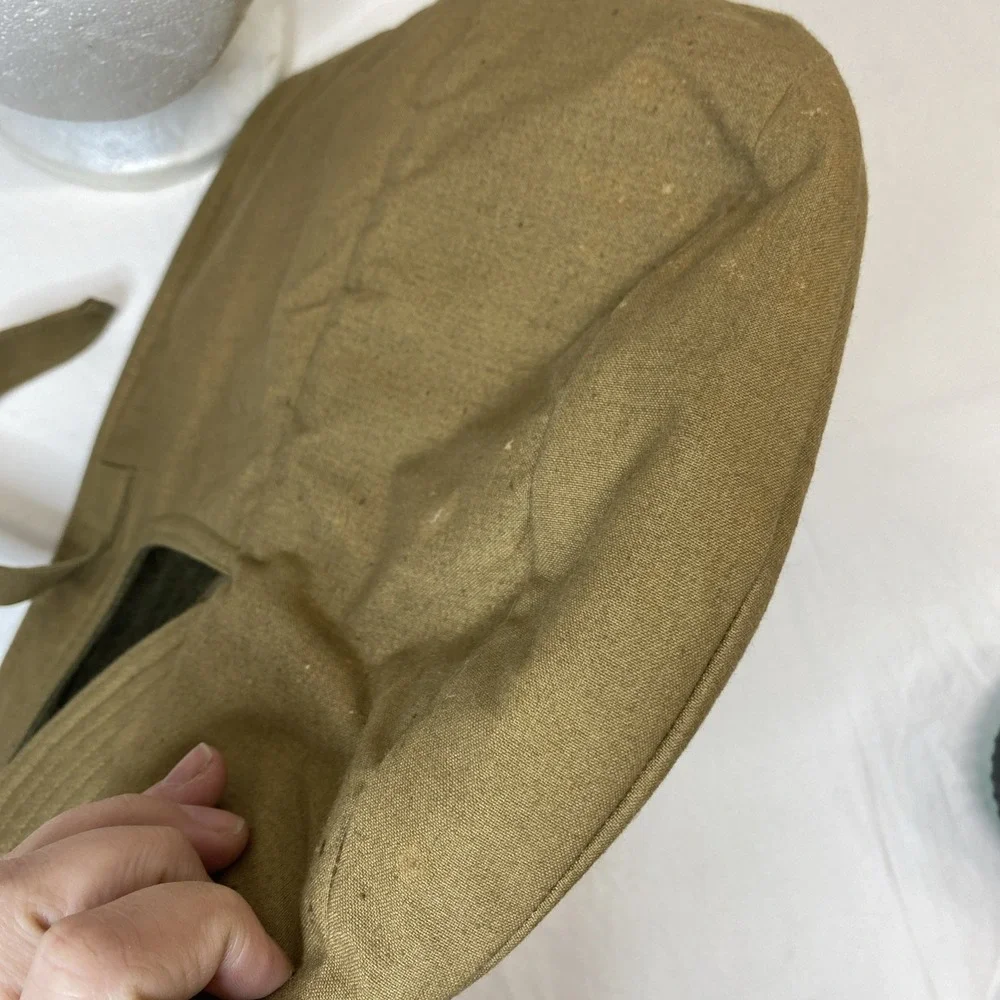 Rite Style Cap‎ 12/11/34 Cold Weather Brown Green Lining Size 7 Phila Q.M. Depot
